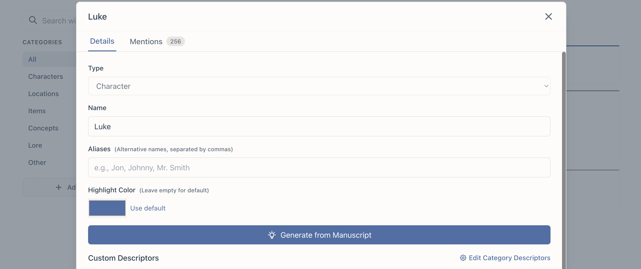 Wiki Entry Generation